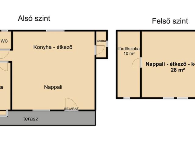 Balatonhoz közeli dupla lakás, dupla garázzsal